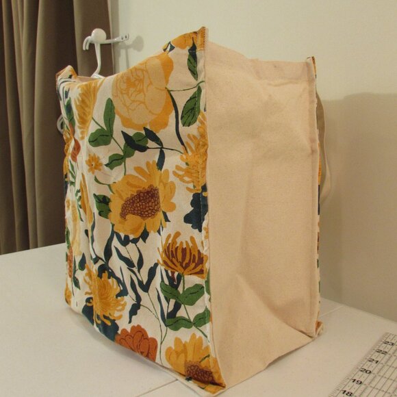Go Eco Ciroa Floral Cotton Canvas Large Tote - Picture 4 of 13